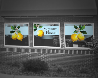 Window Clings - QSR - Spring Lemons - Imagine